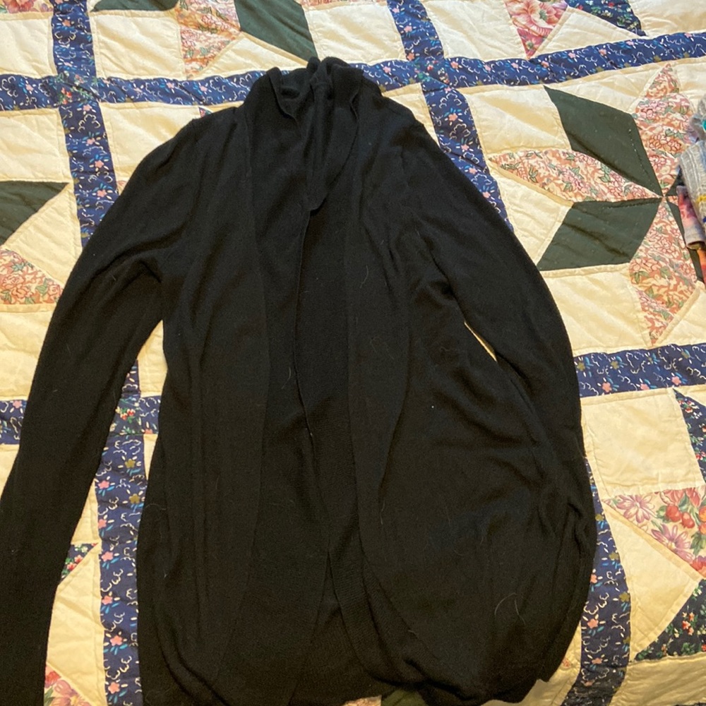 Black simple cardigan